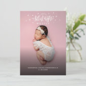 クリスマスホリデーベビーフォト誕生 案内状 (スタンド正面)