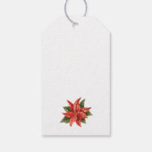 クリスマスホリデーベリーグリーンリーウォーター色 ギフトタグ (裏面)