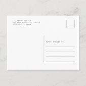 クリスマスホリデーベリーグリーンリーオープンハウス インビテーションポストカード (裏面)