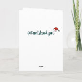 クリスマスホリデーベルネーズマウンテンドッグ カード (裏面)