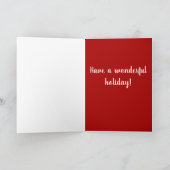 クリスマスホリデーベルネーズマウンテンドッグ サンキューカード (内部)