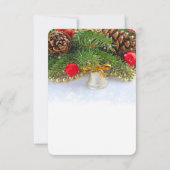 クリスマスホリデーベル日付を保存 セーブザデート (裏面)