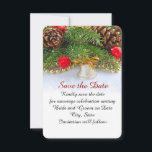 クリスマスホリデーベル日付を保存 セーブザデート<br><div class="desc">高級スタイル。ロマンチックなカードで日付ユニークを保存。</div>