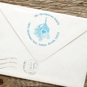 クリスマスホリデーホリーグリーナリー差出人住所 セルフインキングスタンプ