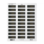 クリスマスホリデーホリーシャルボード住所 シール (フルシート)