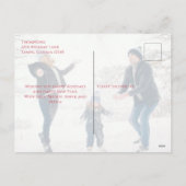 クリスマスホリデーホリーベリーグリーンリー4写真 シーズンポストカード (裏面)