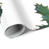 クリスマスホリデーホリーラッピング紙 ラッピングペーパー (ロールコーナー)