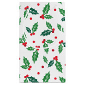 クリスマスホリデーホリー抱き枕 スモールペーパーバッグ (裏面)