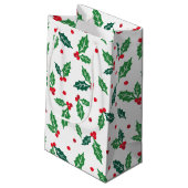 クリスマスホリデーホリー抱き枕 スモールペーパーバッグ (裏面アングル)