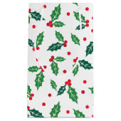 クリスマスホリデーホリー抱き枕 スモールペーパーバッグ (正面)