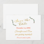 クリスマスホリデーホリー救招待状日付カード 招待状 (正面/裏面)