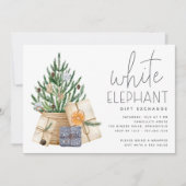 クリスマスホリデーホワイトエレファントギフトエクスチェンジ 招待状 (正面)