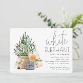 クリスマスホリデーホワイトエレファントギフトエクスチェンジ 招待状 (スタンド正面)