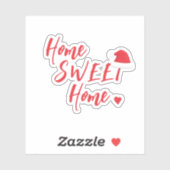 クリスマスホリデーホームスイートホームサンタハット シール (シート)