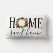 クリスマスホリデーホームスウィートホーム ランバークッション (正面)