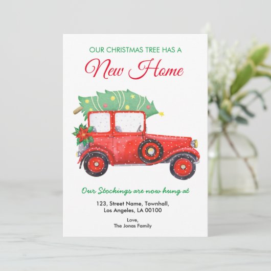 クリスマスホリデーホームムービングレッドトラック 案内状 (スタンド正面)