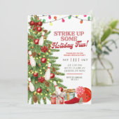 クリスマスホリデーボウリングパーティー 招待状 (スタンド正面)