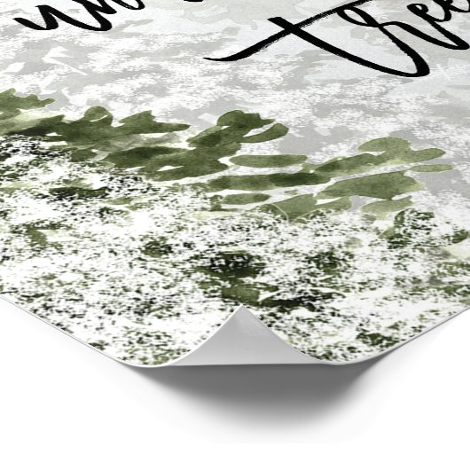 クリスマスホリデーポスターの下に贈り物を置く ポスター (角)