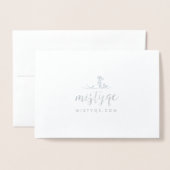 クリスマスホリデーマウンテンフォイルカード 箔カード (裏面封筒付き)