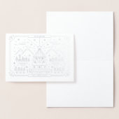 クリスマスホリデーマウンテンフォイルカード 箔カード (ディスプレー)