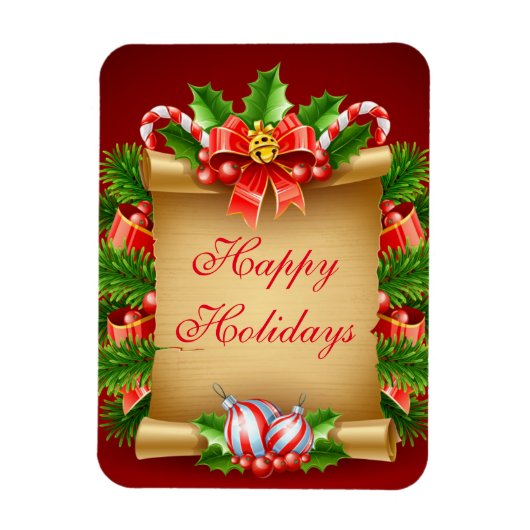 クリスマスホリデーマグネット マグネット (縦)