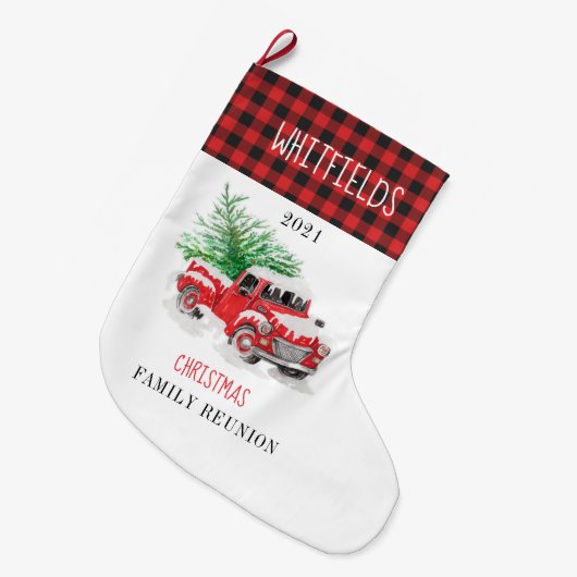 クリスマスホリデーマッチングファミリーマッチング懇親会 ラージクリスマスストッキング (正面 (吊り時))