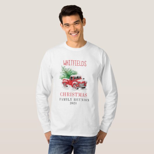 クリスマスホリデーマッチングファミリー懇親会カスタム Tシャツ (正面フル)