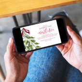 クリスマスホリデーミスタントーソーシャルメディアQRコード 招待状