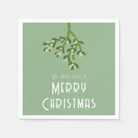 クリスマスホリデーミスタントー スタンダードカクテルナプキン (正面)