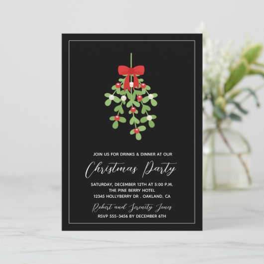 クリスマスホリデーミステレトーグリーンリーパーティー招待状 (スタンド正面)