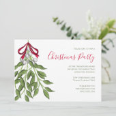 クリスマスホリデーミストレトーボタニカルグリーン 招待状 (スタンド正面)