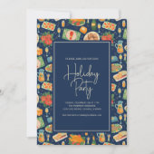 クリスマスホリデーミールホリデーパーティー 招待状 (正面)