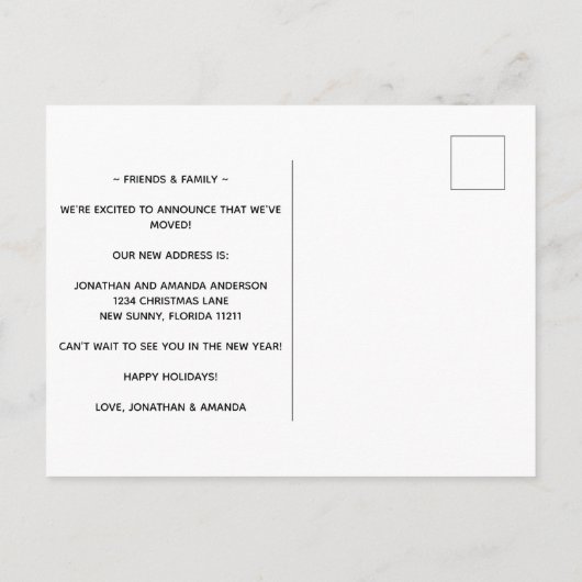 クリスマスホリデームービングサンタオンザビーチ 案内ポストカード (裏面)