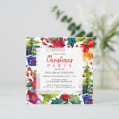 クリスマスホリデーモダンス企業のパーティー 招待状 (スタンド正面)