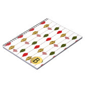 クリスマスホリデーモダンヴィンテージグラムオーナメント ノートブック (左側)