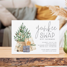 クリスマスホリデーヤンキースワップギフト交換パーティー 招待状