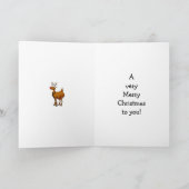 クリスマスホリデーユーモアのグリーティングカード シーズンカード (内部)