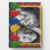 クリスマスホリデーライトフォトフレームギフト フォトプラーク (正面)