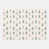 クリスマスホリデーラッピング紙シートセット ラッピングペーパーシート (正面3)