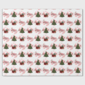 クリスマスホリデーラッピング紙ホワイト ラッピングペーパー (フラット)