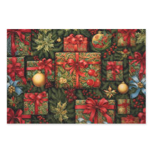 クリスマスホリデーラッピング紙