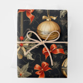 クリスマスホリデーラッピング紙 ラッピングペーパーシート (インサイチュ)