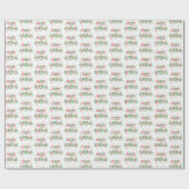 クリスマスホリデーラッピング紙 ラッピングペーパー (フラット)