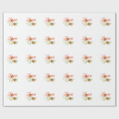 クリスマスホリデーラブアンドジョイクリスマス ラッピングペーパー (フラット)