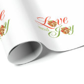 クリスマスホリデーラブアンドジョイクリスマス ラッピングペーパー (ロールコーナー)