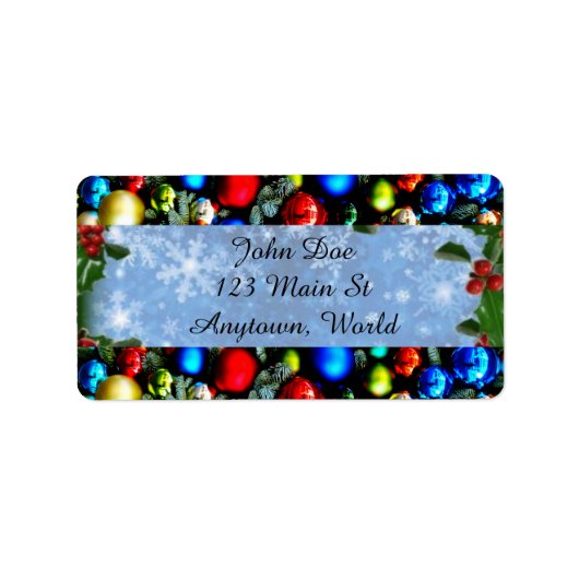 クリスマスホリデーラベル ラベル (正面)