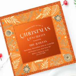 クリスマスホリデーランチョングリッター冬フローラI 招待状