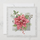 クリスマスホリデーランチョンホテルグリッターウィンターフローラ 招待状 (裏面)