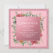 クリスマスホリデーランチョンホテルグリッターウィンターフローラ 招待状 (正面)