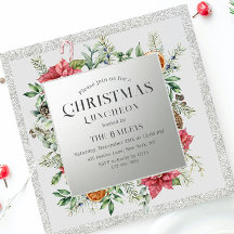 クリスマスホリデーランチョンホテルグリッターウィンターフローラ